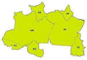 Mapa Região Norte